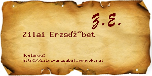 Zilai Erzsébet névjegykártya