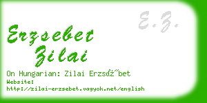 erzsebet zilai business card